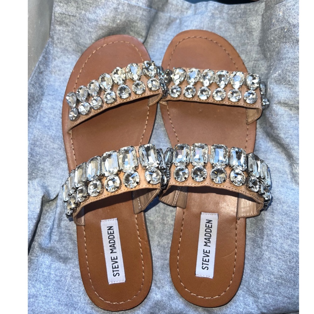 Steve Madden crystal sandals